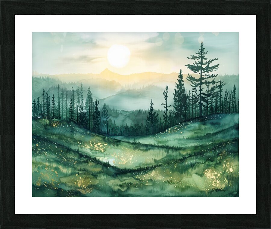 Morning Mist  Picture Frame print