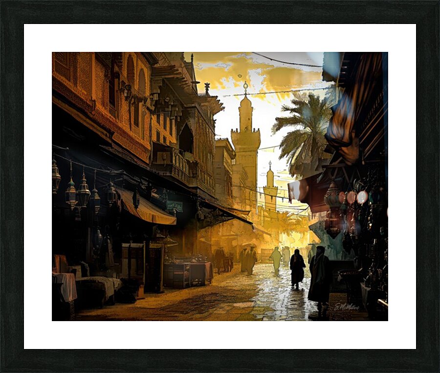 Early Morning in the Souk  Picture Frame print