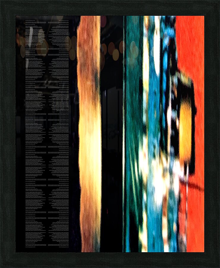 The Sifting Man 007B Mirror image Mark Cartile Picture Frame Printing