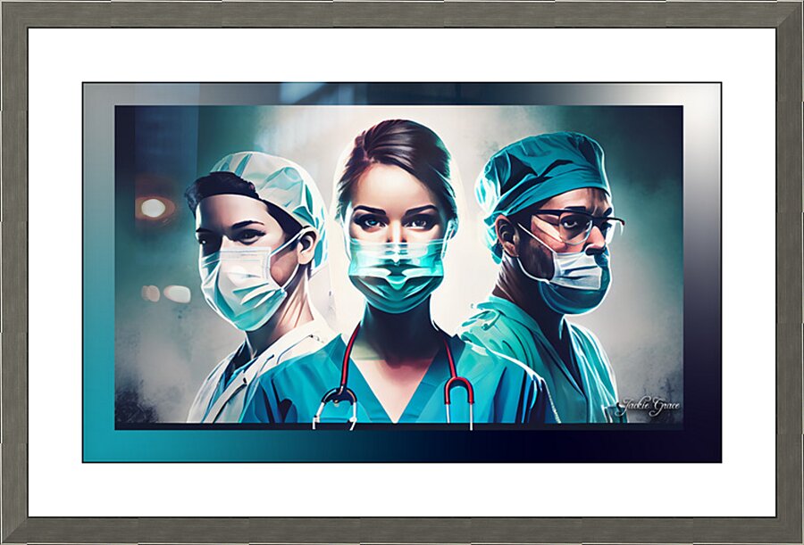 Nurses On Patrol Picture Frame print