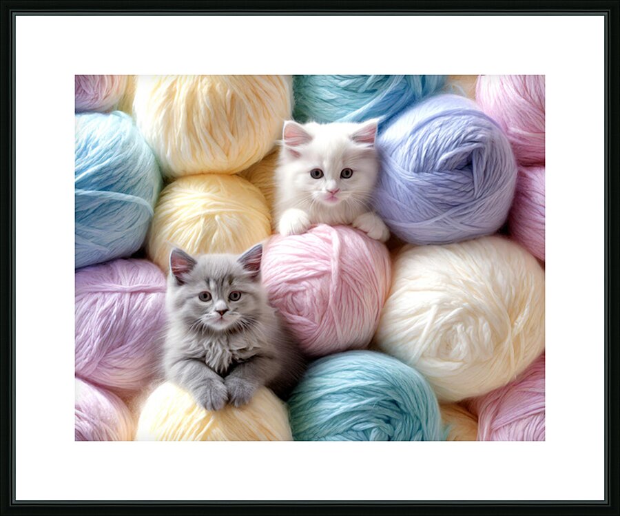 Fluffiness Overload Picture Frame print