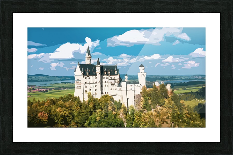 Neuschwanstein Castle poster Picture Frame print