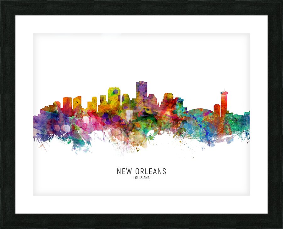 New Orleans Louisiana Skyline Picture Frame print