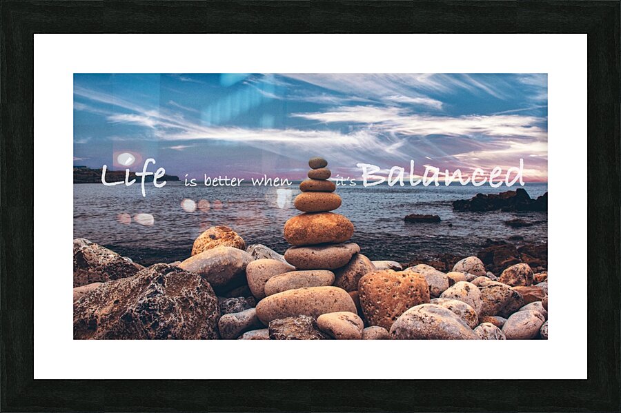 Life is better..  Framed Print Print