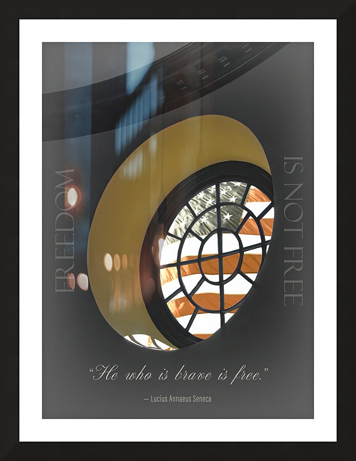 Williamsburg Freedom is Not Free Capitol Window Picture Frame print