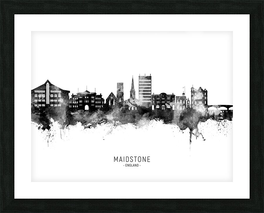 Maidstone England Skyline Picture Frame print