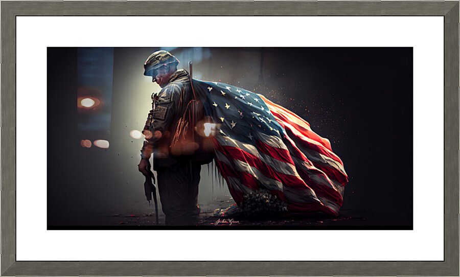 Never Surender Our Country 1 Picture Frame print
