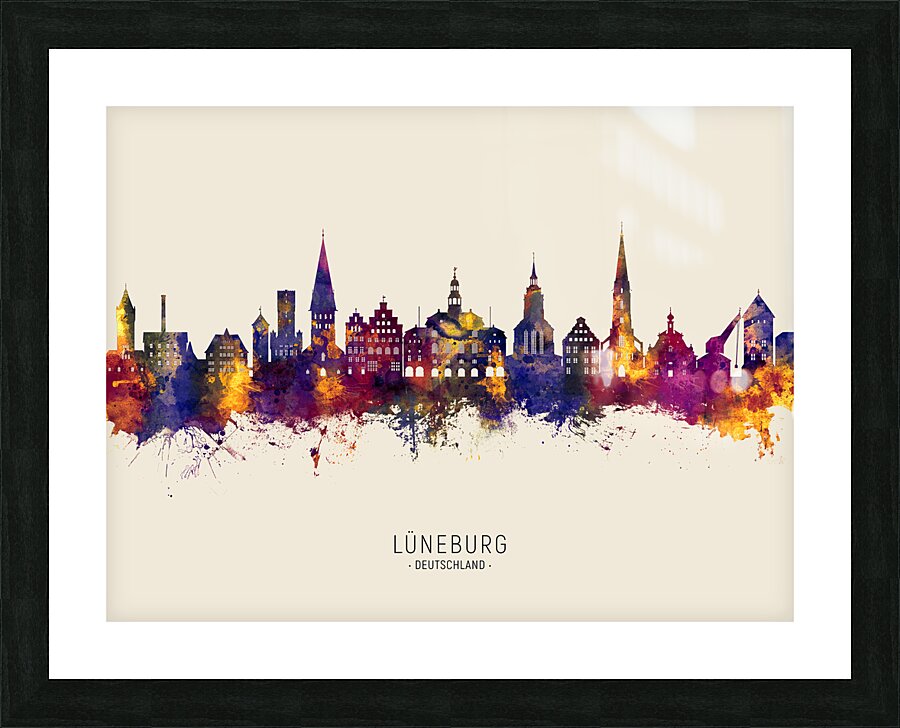 Luneburg Germany Skyline Picture Frame print