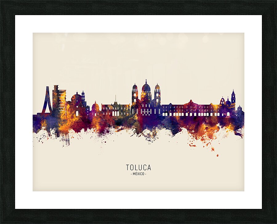 Toluca Skyline Mexico Picture Frame print