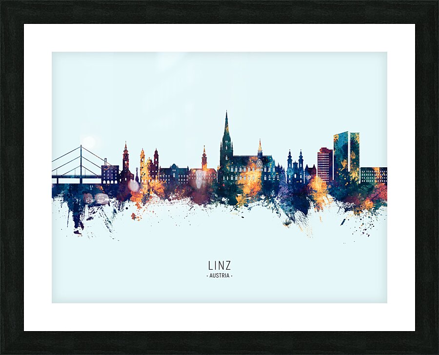 Linz Austria Skyline Picture Frame print
