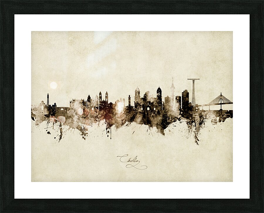 Cadiz Spain Skyline Picture Frame print