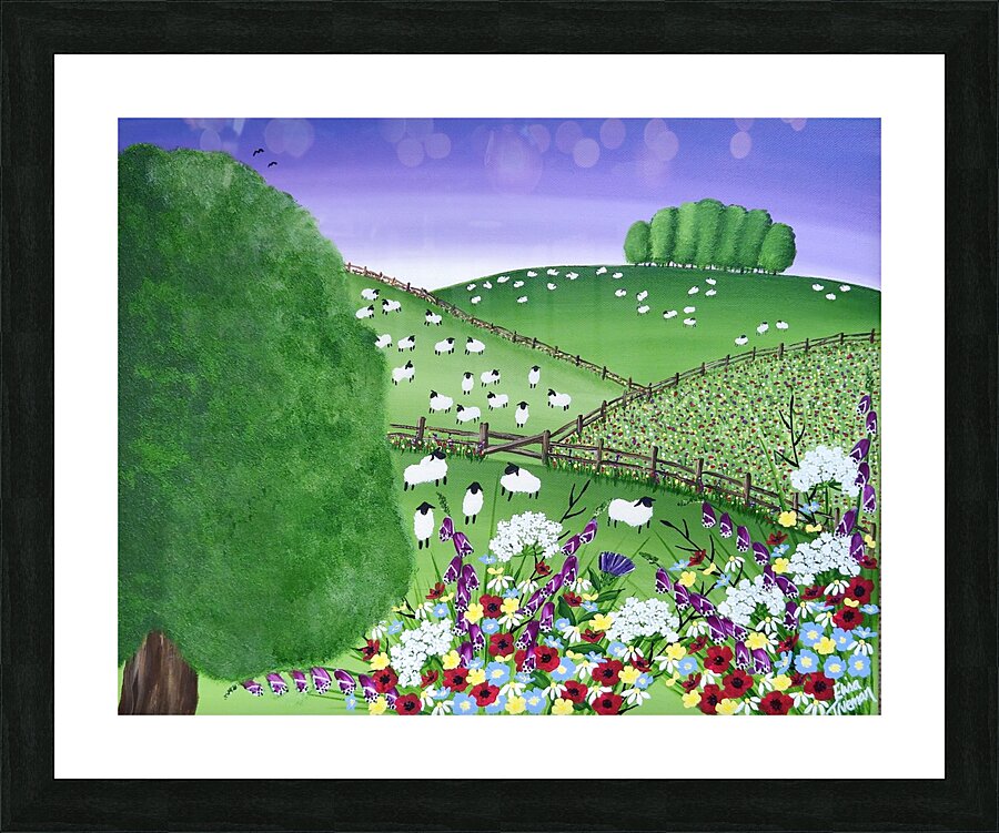 The Nearly Home Trees Picture Frame print