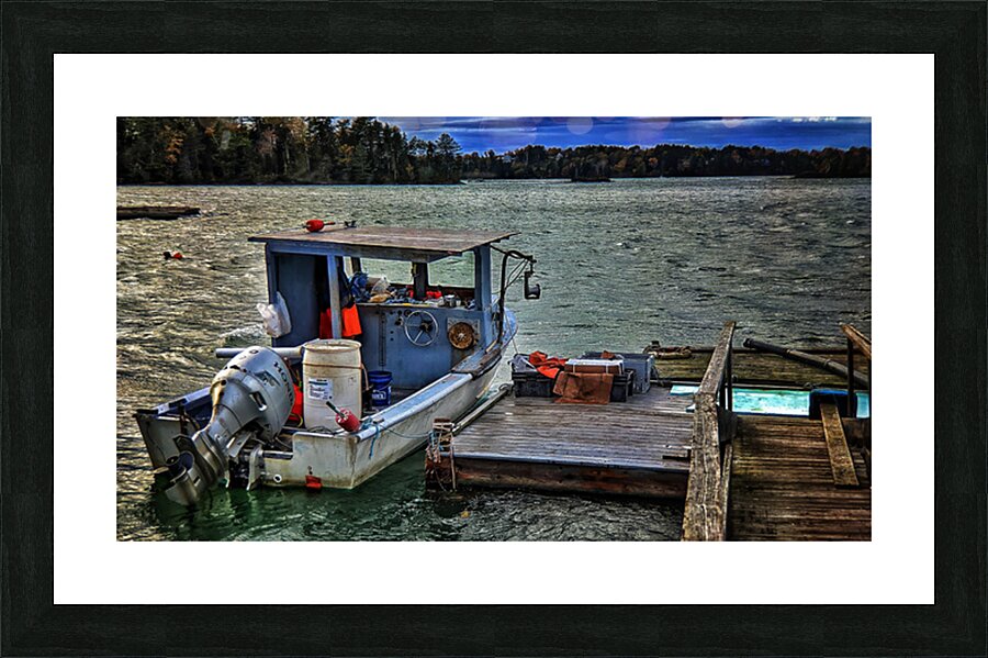 The Work Boat - Maine Coast Wall Art Picture Frame print