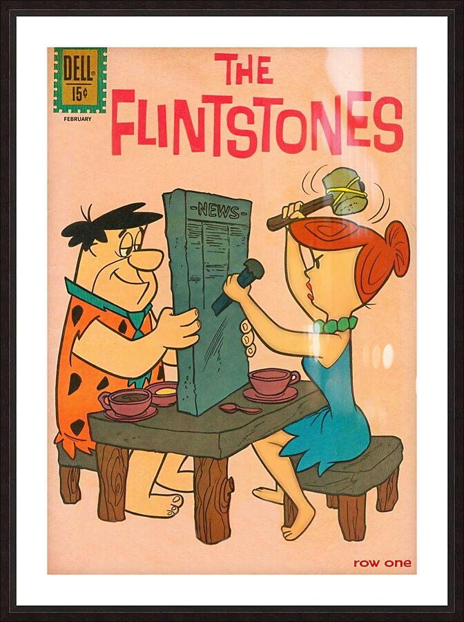 The Flintstones 1961 Cover Art Picture Frame print