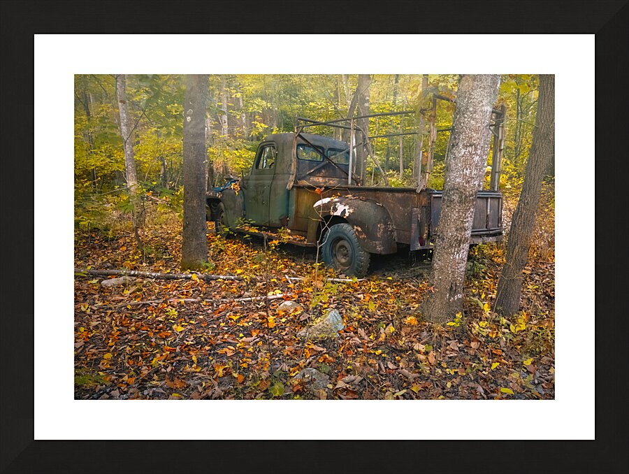 Truck Parked Forever Picture Frame print