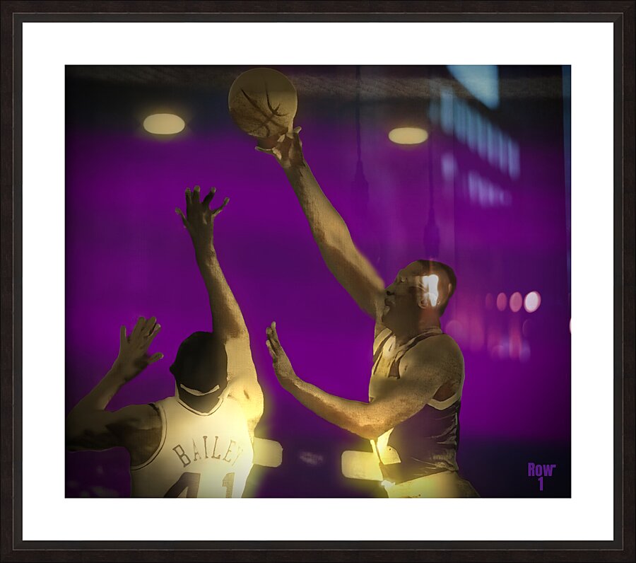 Lakers James Worthy Jump Hook Picture Frame print