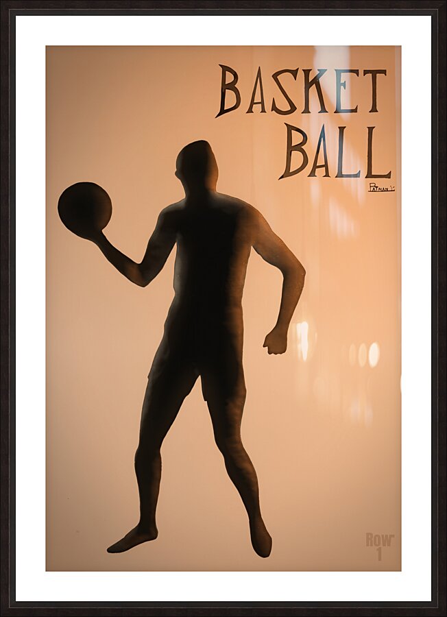early 1900s basketball player art row1 Picture Frame print
