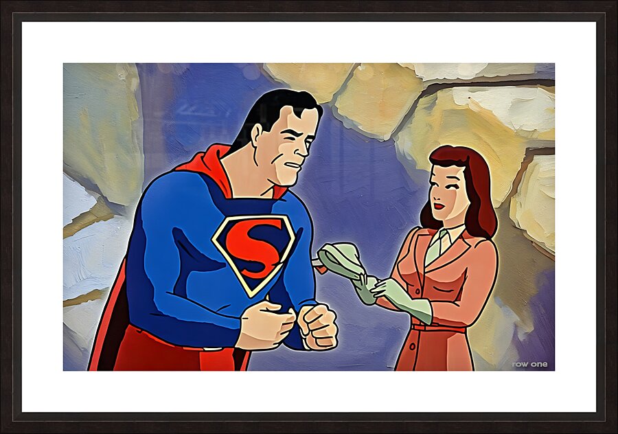 1942 Superman and Lois Picture Frame print