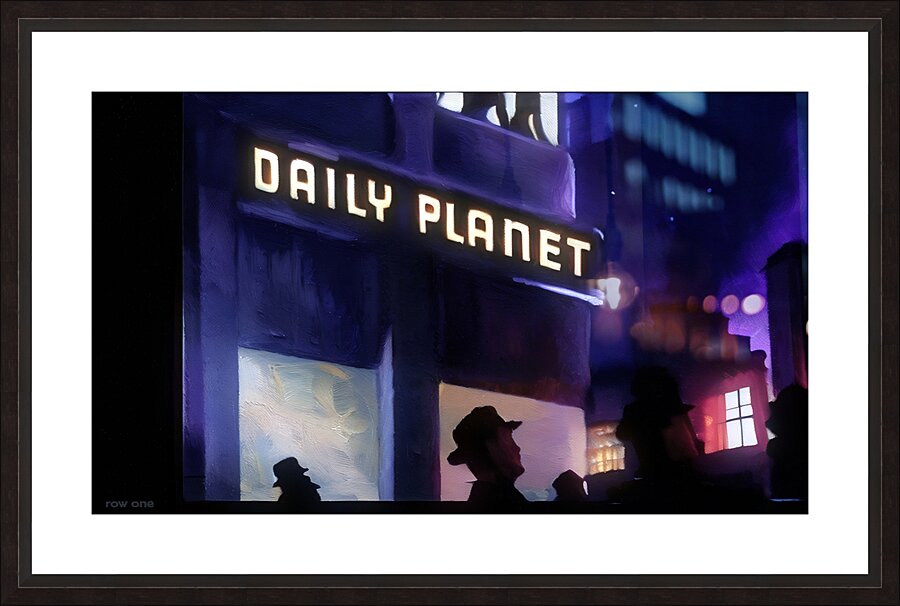 Daily Planet Building  Picture Frame print
