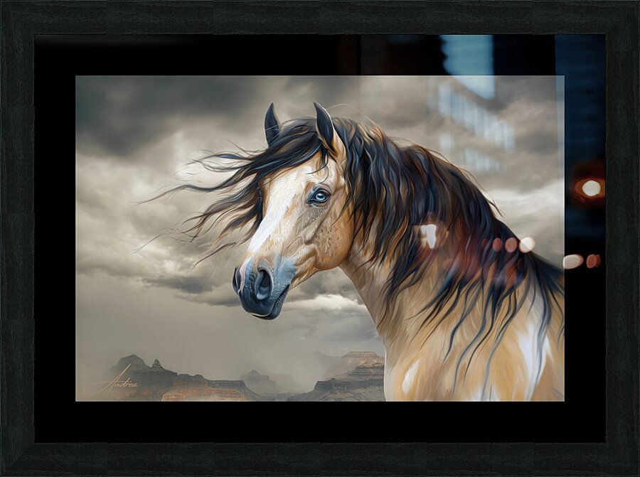 Tallulah Blue Eyed Buckskin Picture Frame print