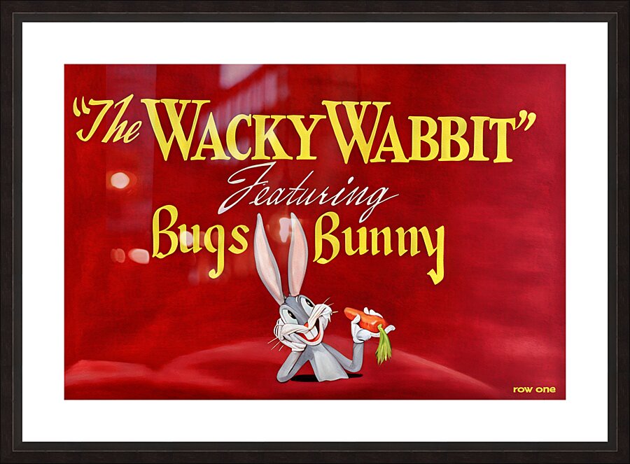 The Wacky Wabbit Picture Frame print