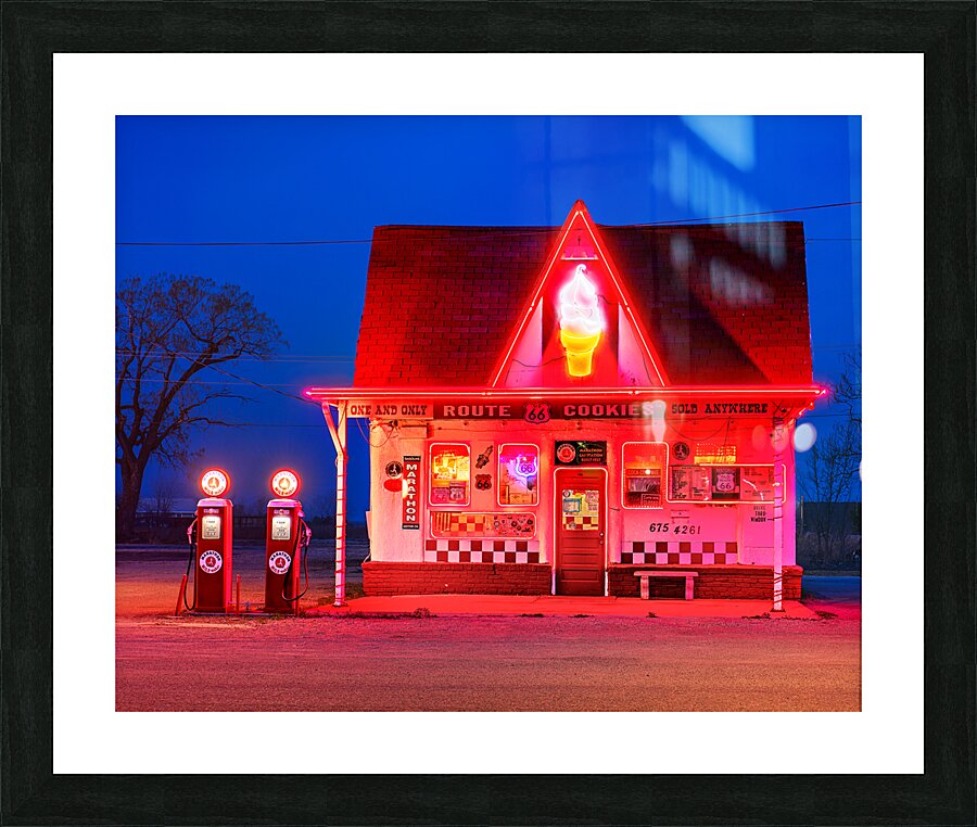 Dairy King on Route 66 Picture Frame print