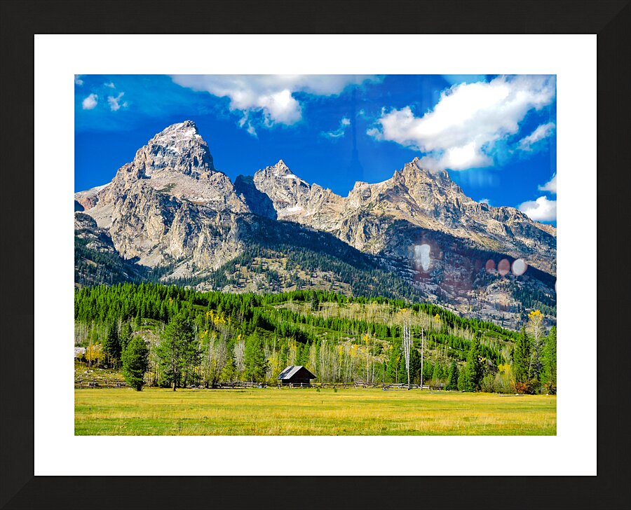 Teton Cabin Alone in the Wilderness  Picture Frame print