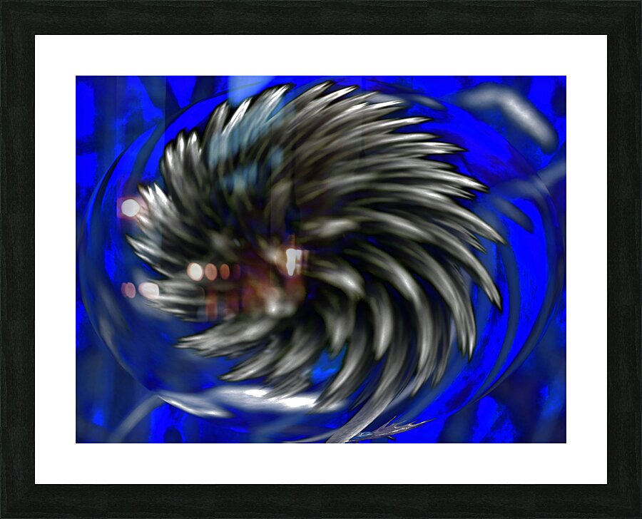 More Abstract Swirling Woodland Flower  Picture Frame print