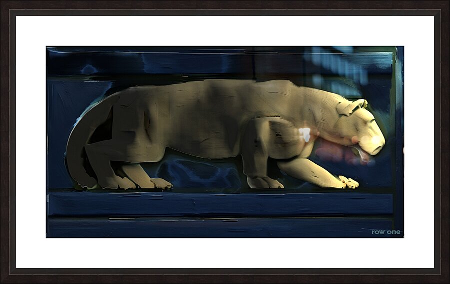 Vintage Penn State Nittany Lion Remix Picture Frame print