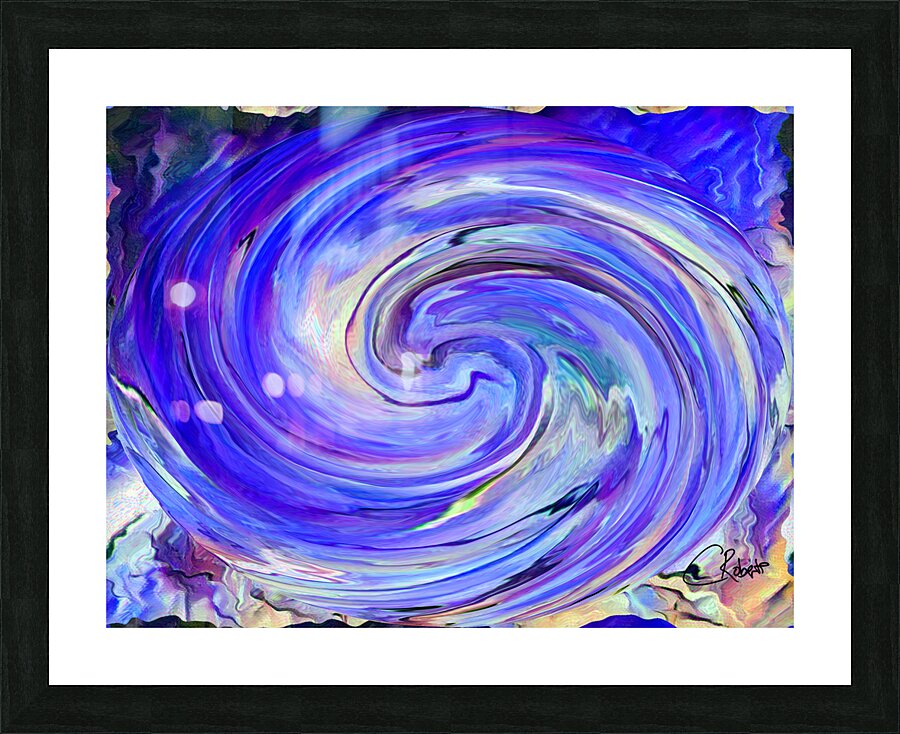Abstract Swirling Long Grass Picture Frame print