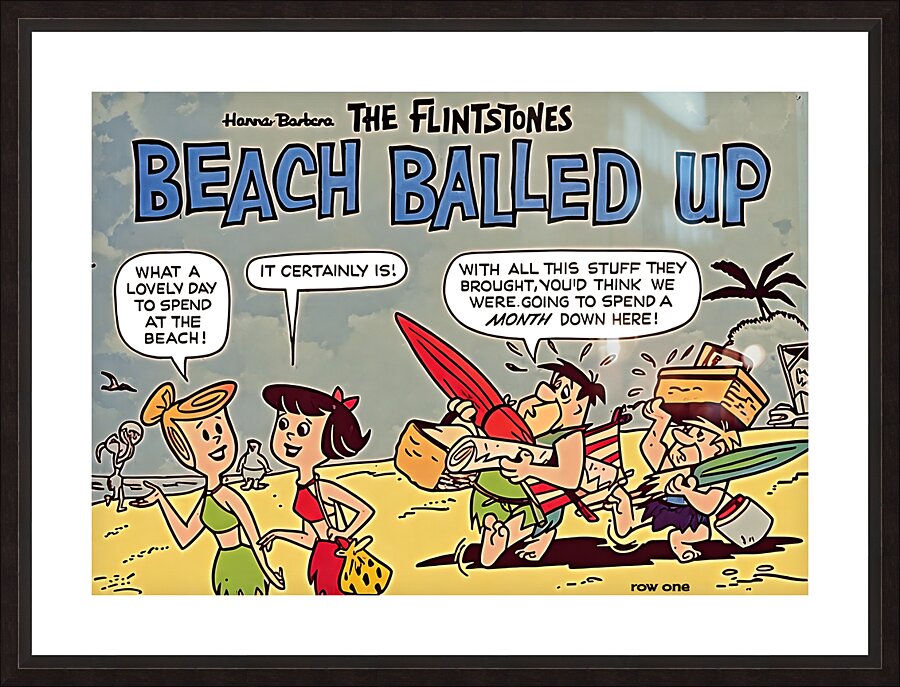 Beach Balled Up Picture Frame print