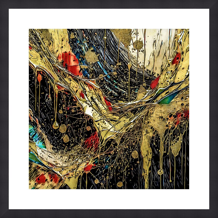 Splash of Gold Impression et Cadre photo