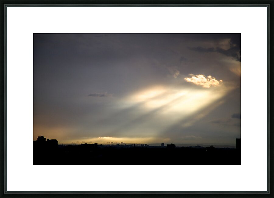 Sunbeams Over Mississauga Picture Frame print