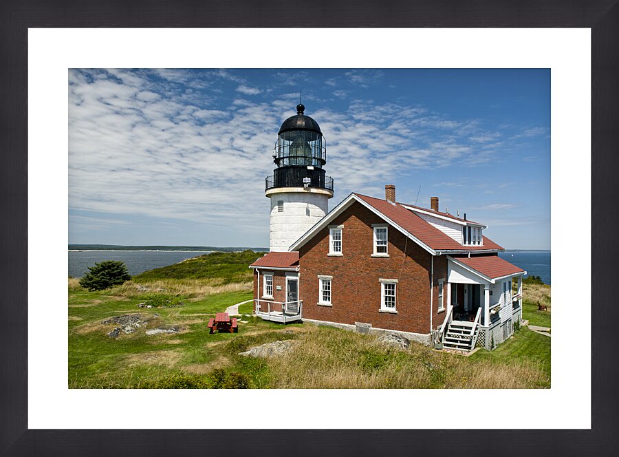  Haunted Seguin Island Lighthouse is at the Highest Elevation in Maine Picture Frame print