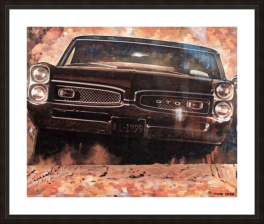 1967 pontiac gto car art Picture Frame print