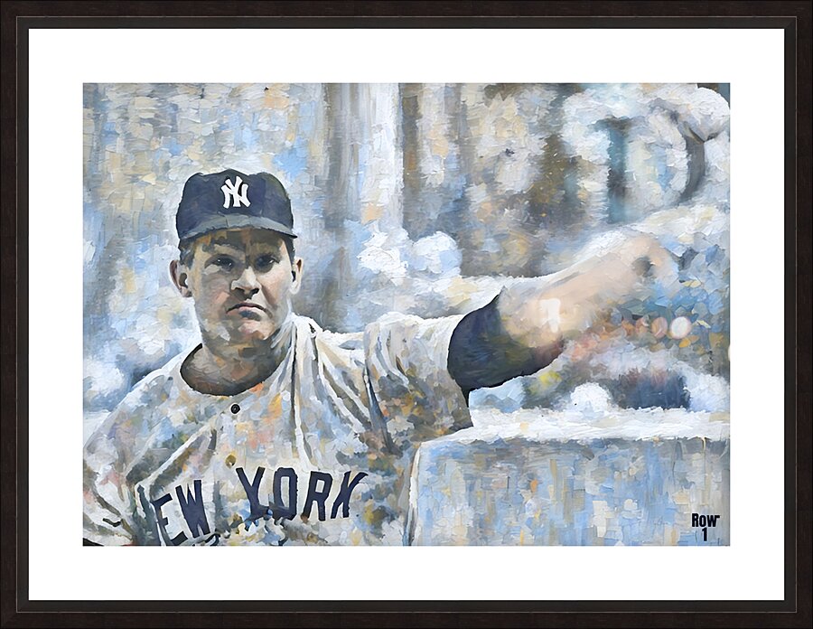 Whitey Ford Pitch Picture Frame print