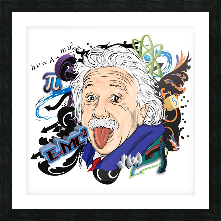albert einstein physicist by Shamudy Wall Art