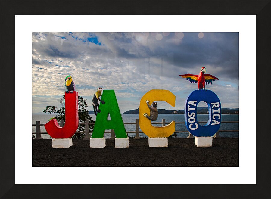 Jaco Costa Rica Welcome Sign  Framed Print Print