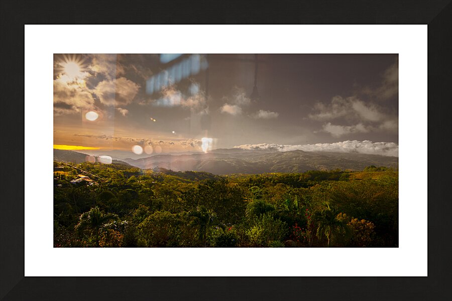 Central America Rain Forest Mountains  Framed Print Print