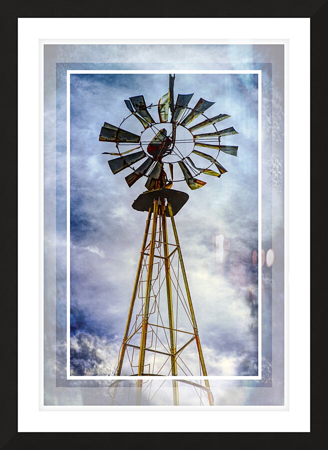 Rockville South Carolina  Windmill Picture Frame print