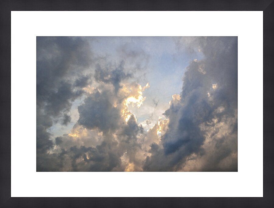 Blue Sky Overcome Picture Frame print