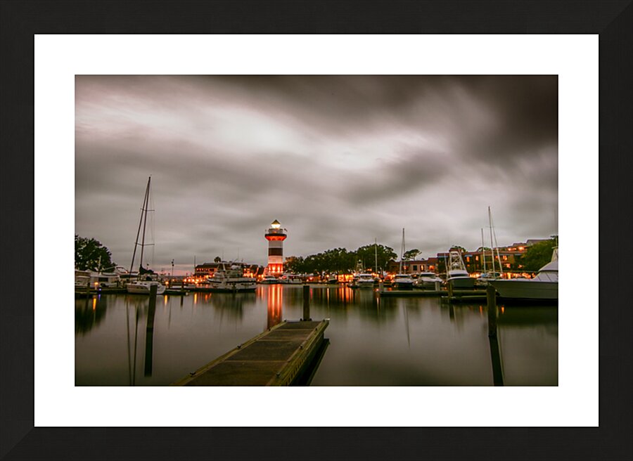 Hilton Head Lighthouse Harbor Picture Frame print