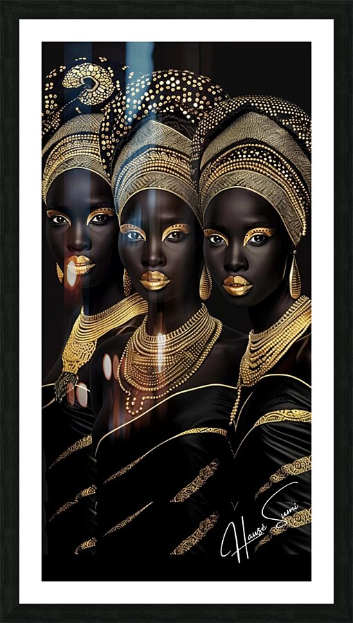 Triumphant Sisters Picture Frame print