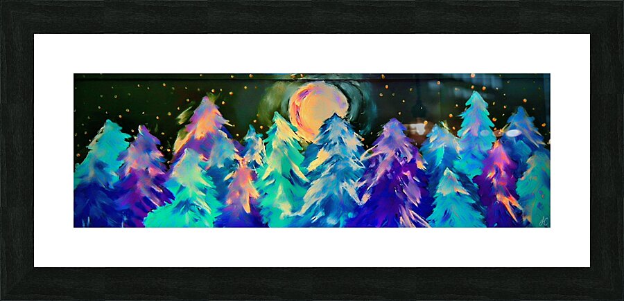 The Night Forest Picture Frame print