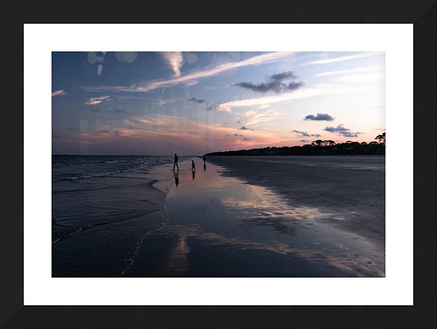 The Hilton Head  Perfect Beach Sunset Picture Frame print