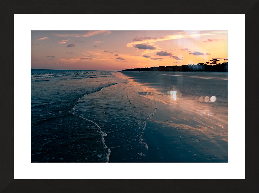The Perfect Beach Sunset Picture Frame print