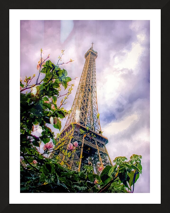 Eiffel Tower in Spring Picture Frame print