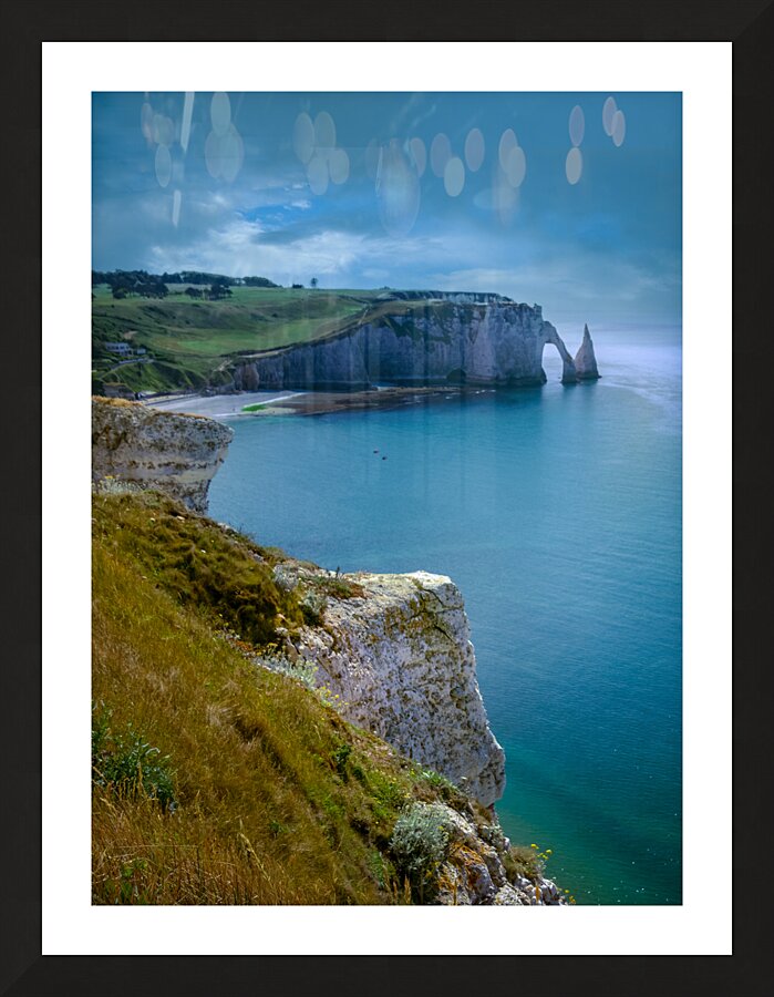 Normandy Cliffs and Arch at Etretat Picture Frame print