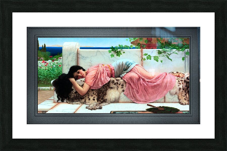 When The Heart Is Young by John William Godward Remastered Xzendor7 Classical Fine Art Old Masters Reproductions Picture Frame print