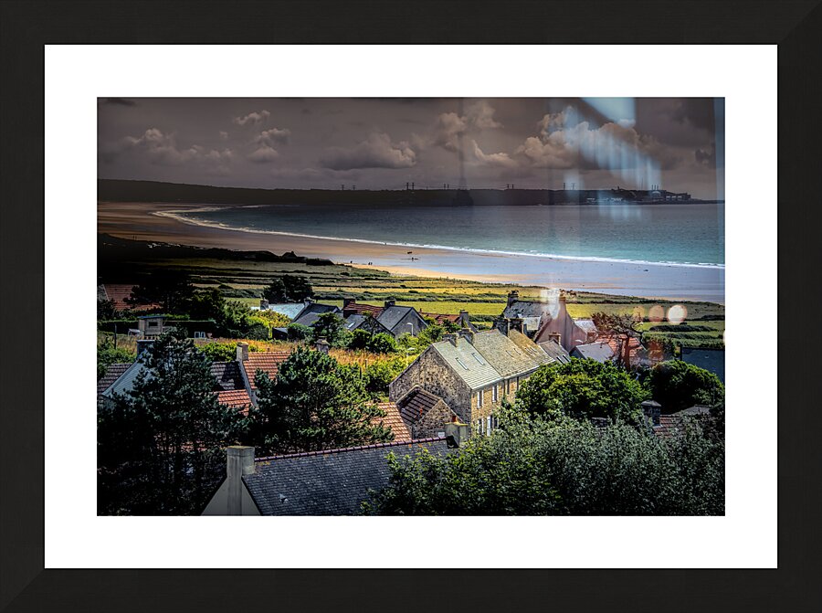 Normandy Vauville Calvados Shoreline Picture Frame print